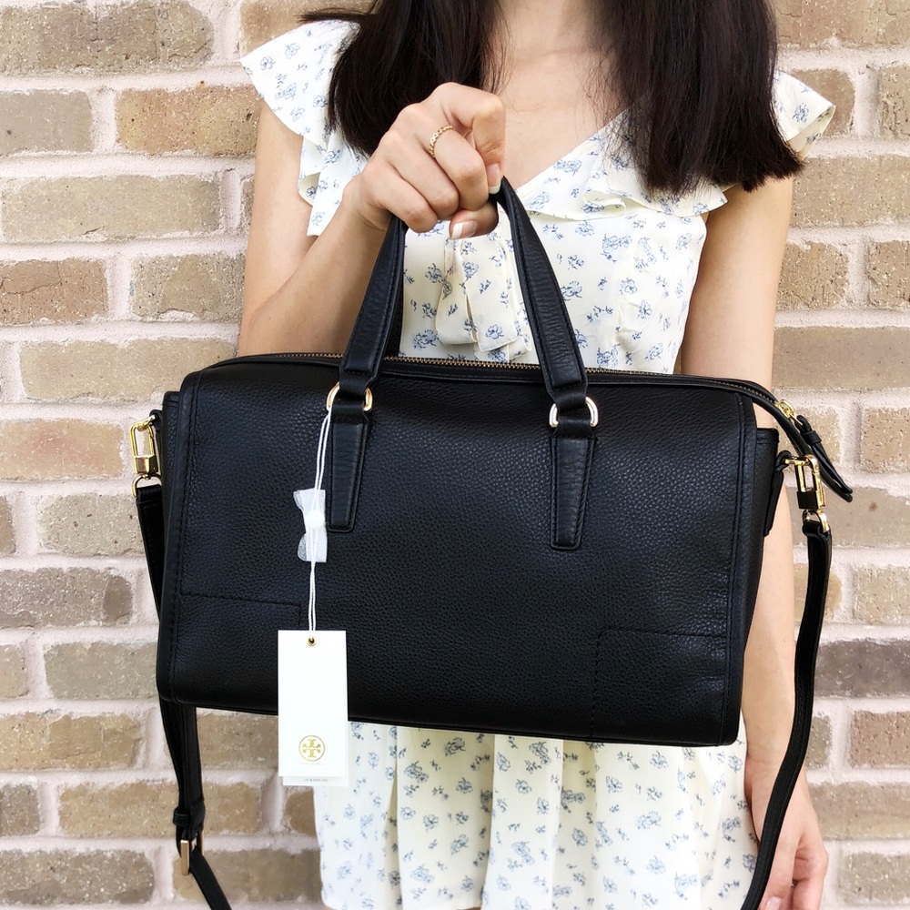 Tory Burch Britten Large Satchel Black - Picture 5 of 8